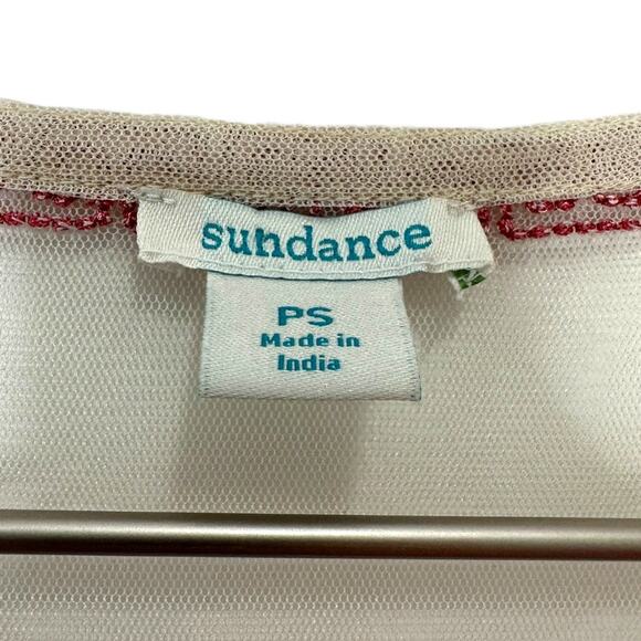 Sundance Cream Garden Soirée Embroidered Dress Maxi Dress Size SP - Picture 5 of 12